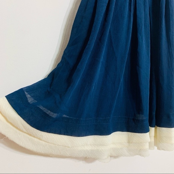 Double Zero Belted Navy Crepe mini dress small navy - Picture 4 of 6